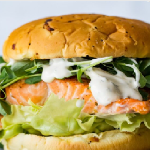 Roasted Salmon Sandwich