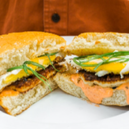 Halloumi & Sunny-Side Breakfast Sandwich