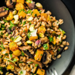 Roasted Squash & Mushroom Farro Bowl